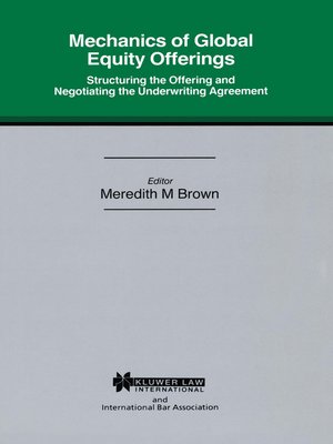cover image of Mechanics of Global Equity Offerings